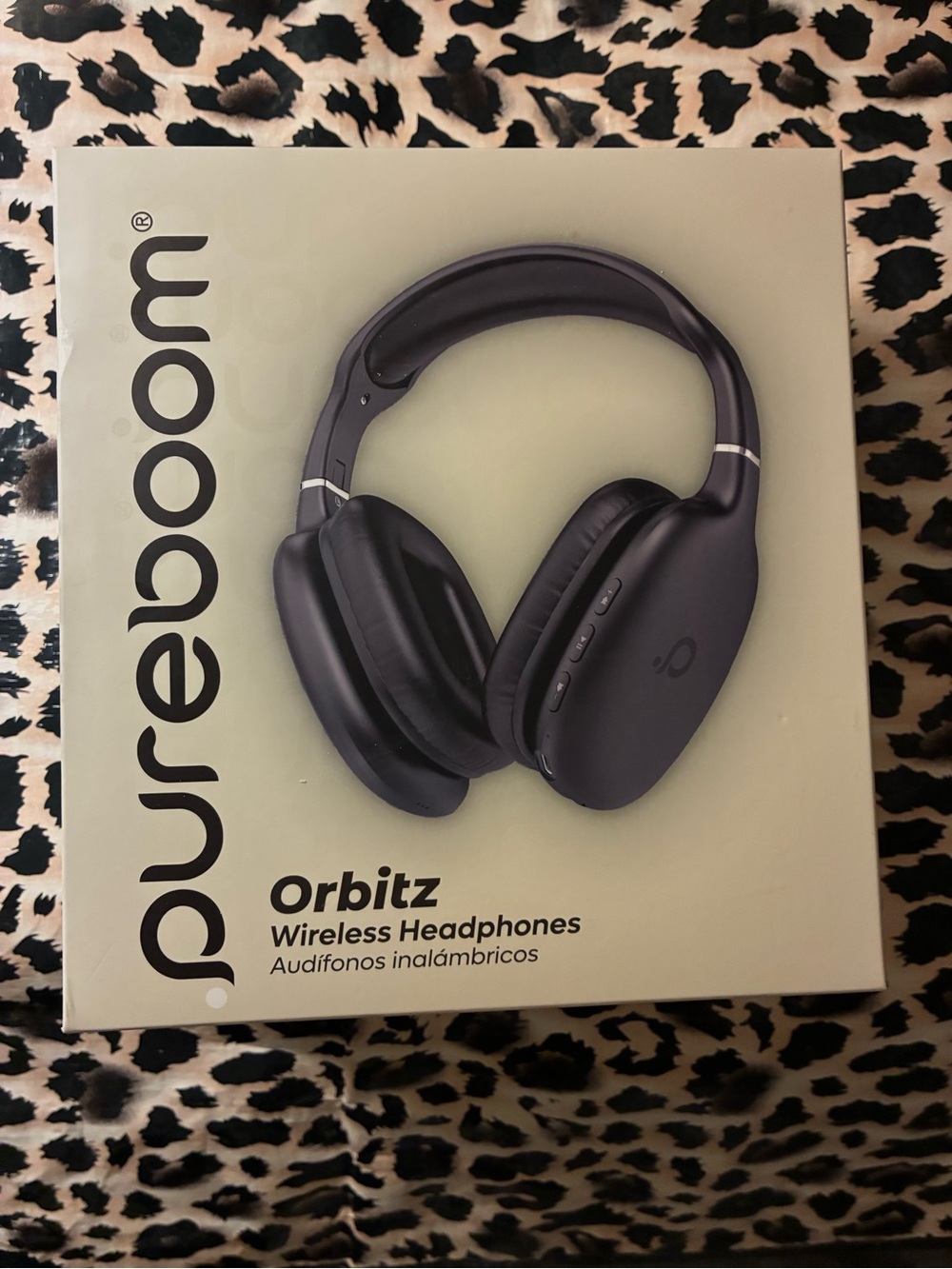 Black Wireless pureboom headphones